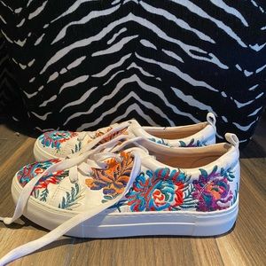 J-Slides Floral Sneakers